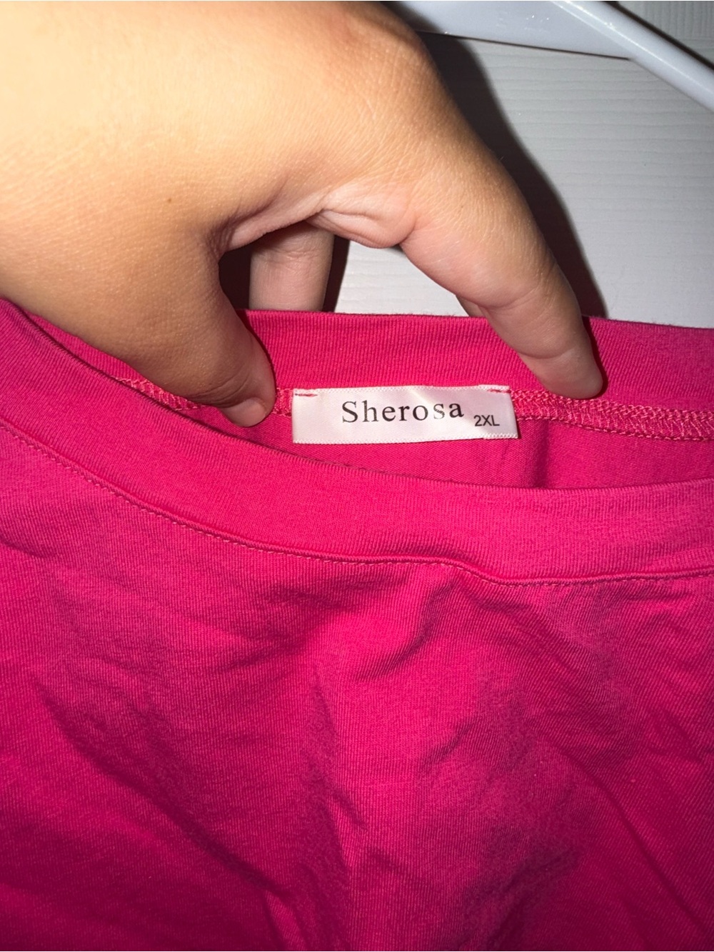 Boxy Crop Tee in Bright Pink - Picture 3 of 4